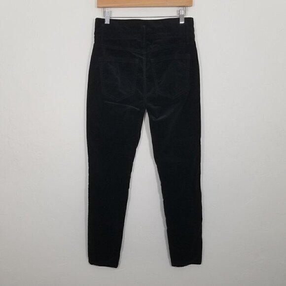 Ann Taylor Velvet High Rise Stretch Pants Black Size 6 - Picture 4 of 8